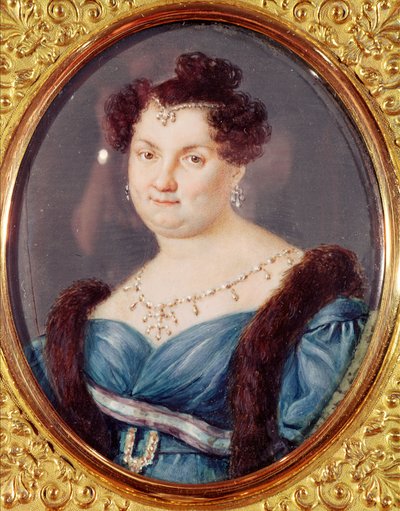 Marie-Christine de Bourbon-Sicile (1806-78) Queen of Spain by Spanish School